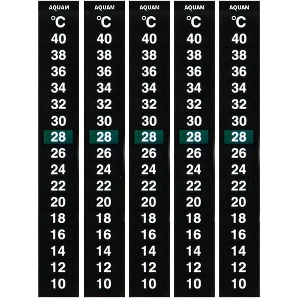 Termômetro Adesivo Tira Aquam 18 A 36ºc Kit 5