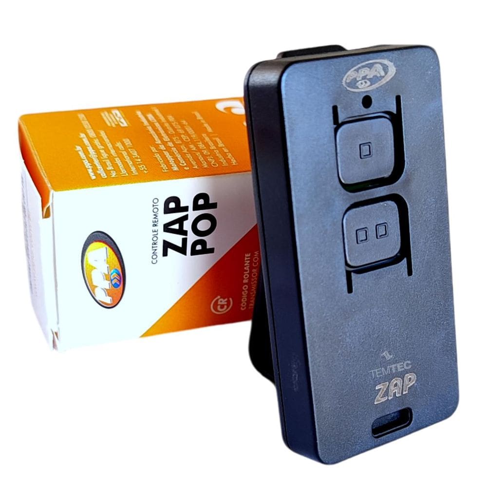 10 Controles Portão PPA Zap Pop 433,92MHz 2 Botões
