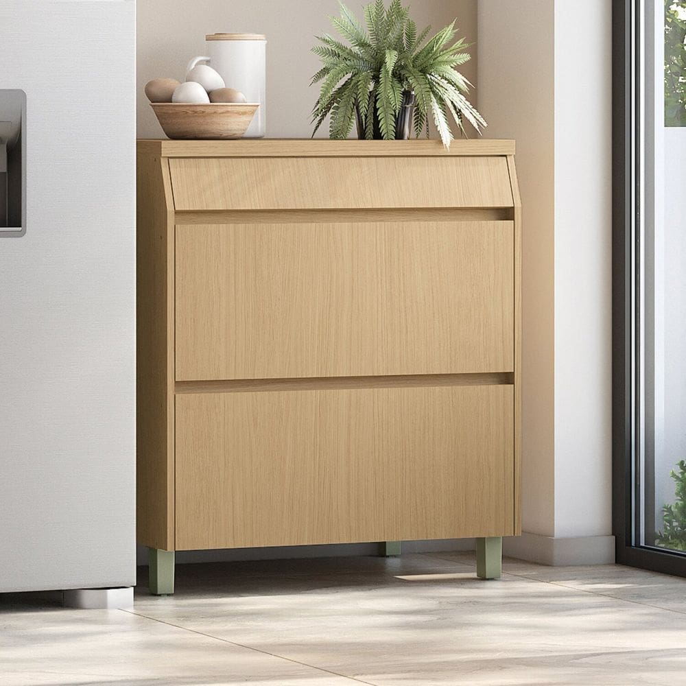 Balcão 1 Portas 1 Gaveta 80cm 100% Mdf Carvalho