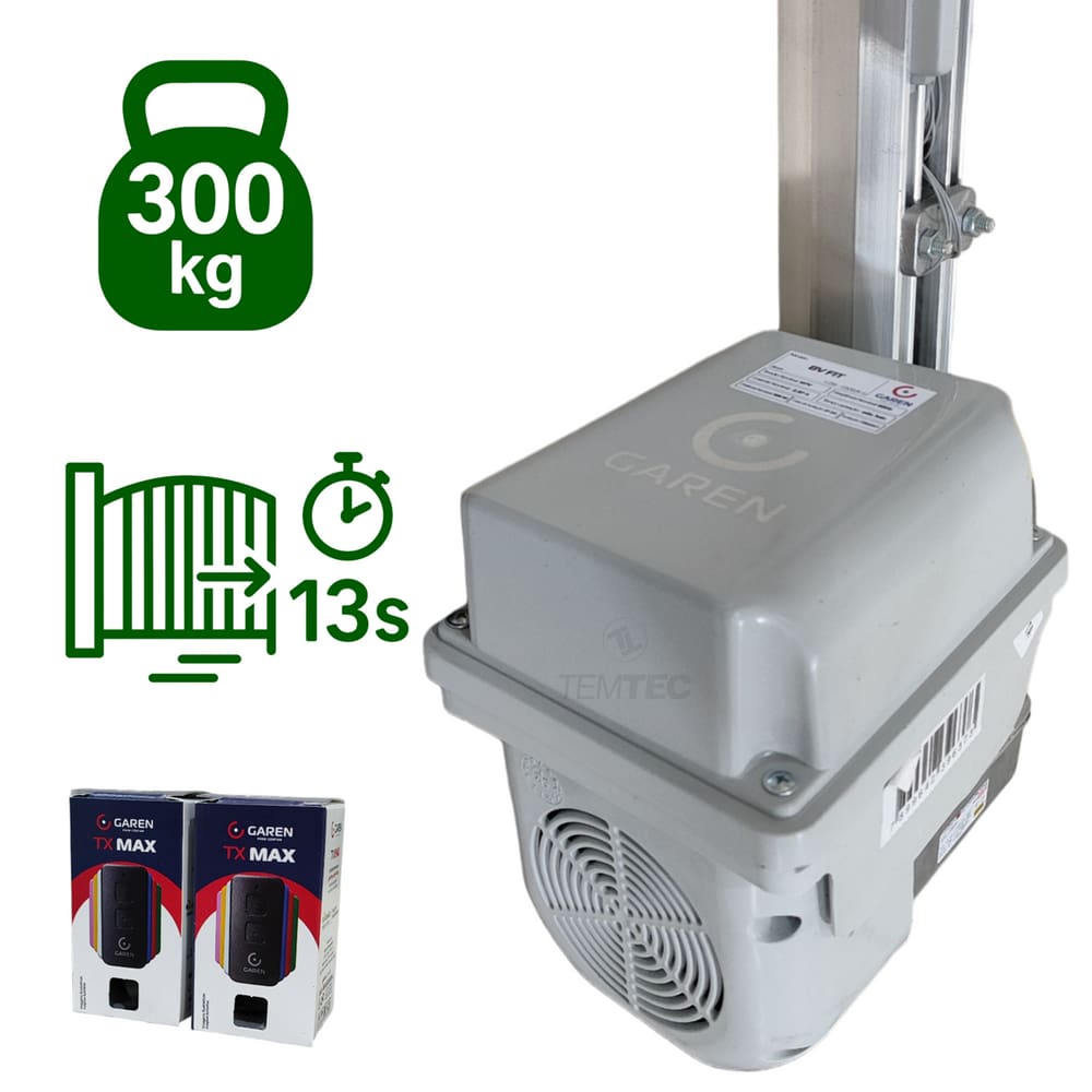 Motor Portão Basculante Garen 12s Fit Ramp 300kg 2c 3suporte