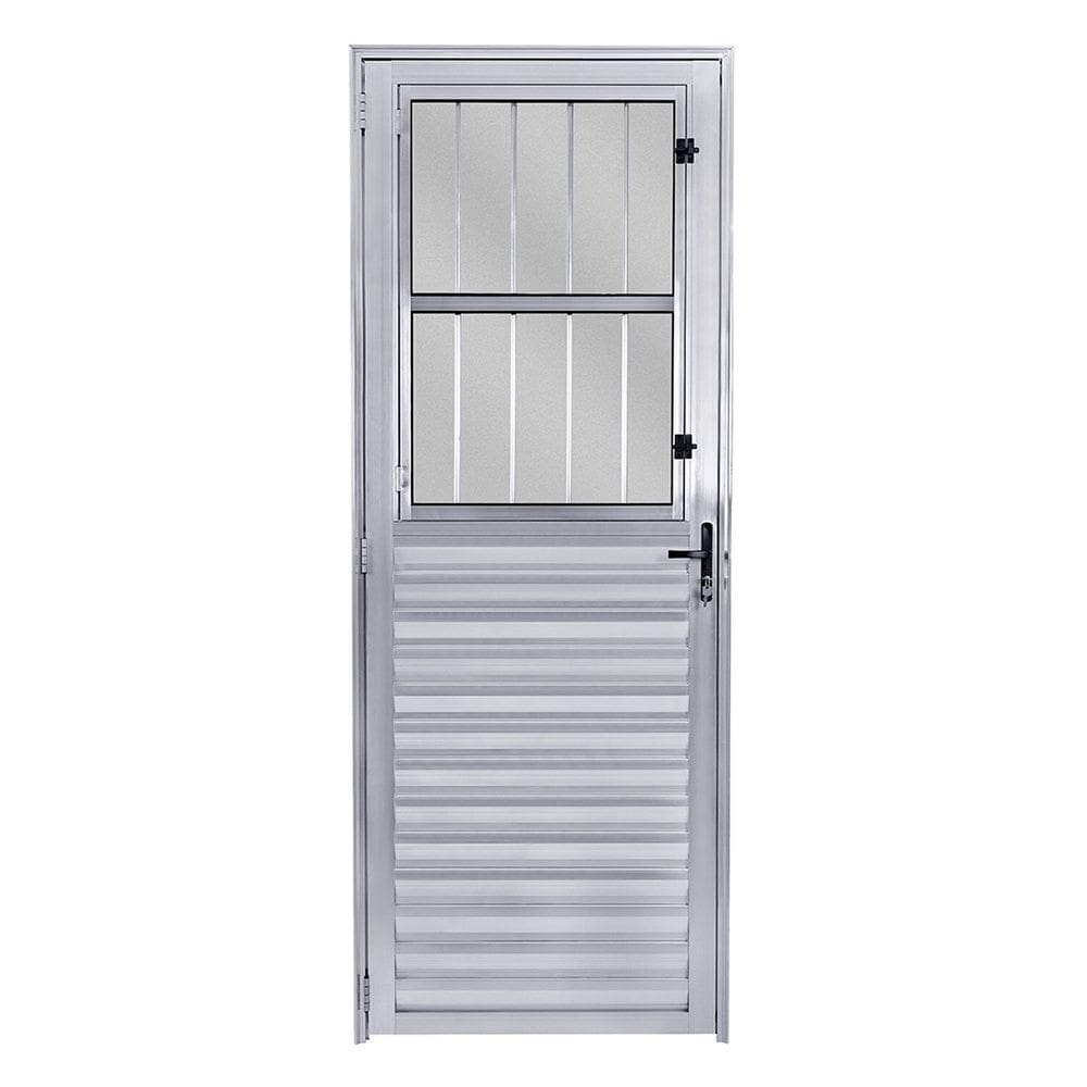 Porta Postigo Esquerda Vidro Mini Boreal 210x80cm Ecosul Esquadrisul