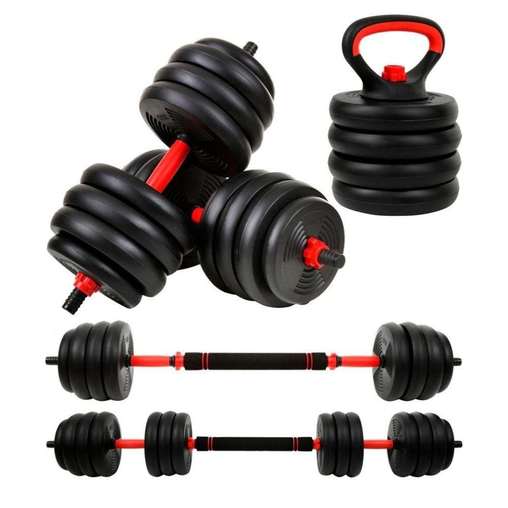 Kit Halteres 6 Em 1 Peso Musculação Ajustável Até 15kg Ahead Sports