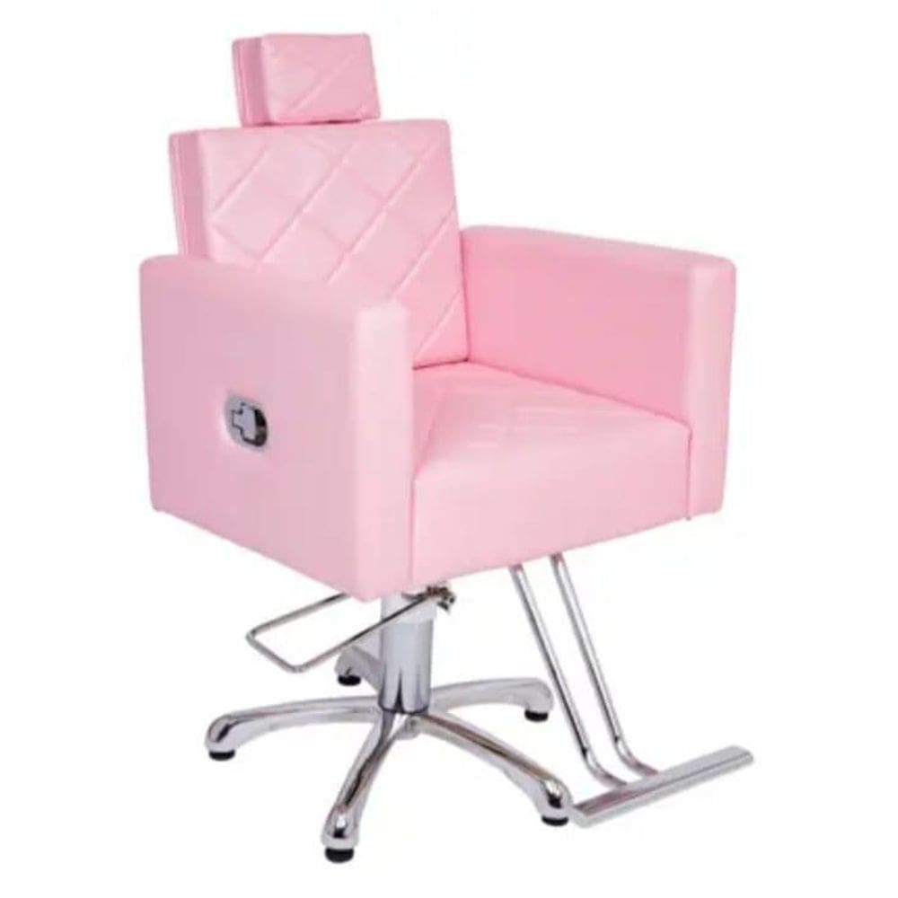 Cadeira De Salão D Beleza Cabeleireiro Hidráulica Reclinável