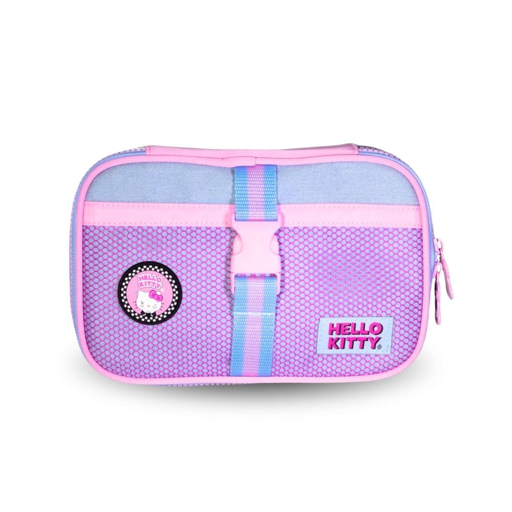Estojo Box Escolar Hello Kitty Jeans Meninos Juvenil