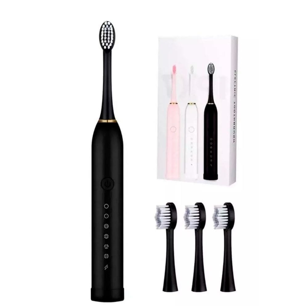 Escova Elétrica Recarregável Com Giro Para Dentes