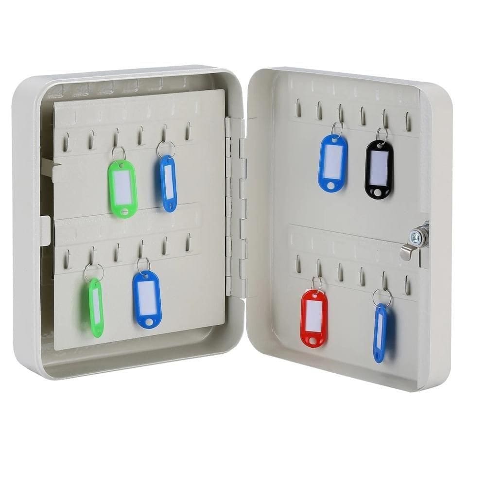 Porta Chaves Armario Claviculario 48 Chaves De Ferro Cofre Organizador Profissional Empresarial Kit Fixador De Parede