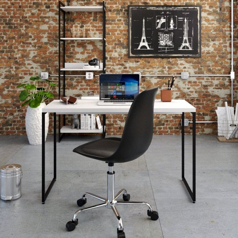 Mesa de Escritório Studio 120cm Dynamica Branco Chess