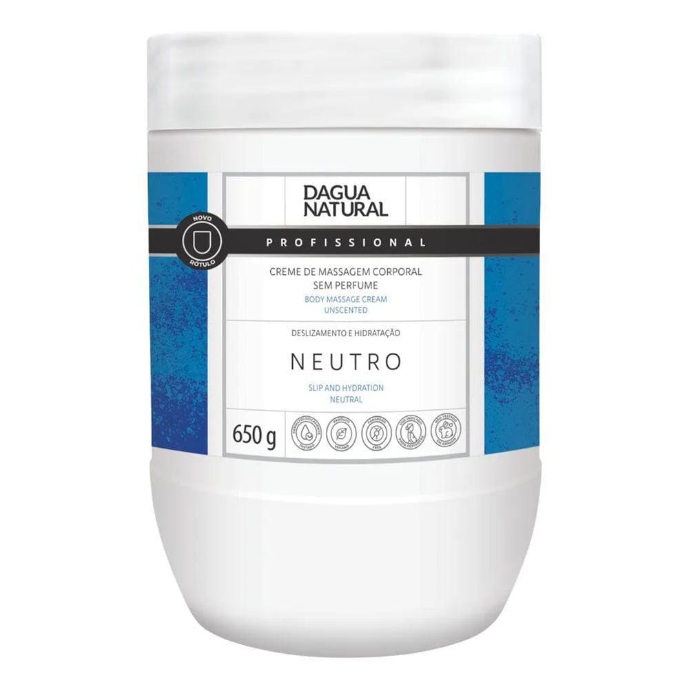 2X Creme Massagem Corporal Neutro 650G Dagua Natural Hidrata