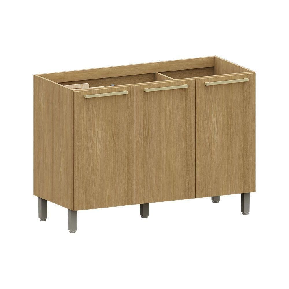 Balcão Cozinha P/ Pia 120cm 3 Pts S/Tampo Elegance Luciane