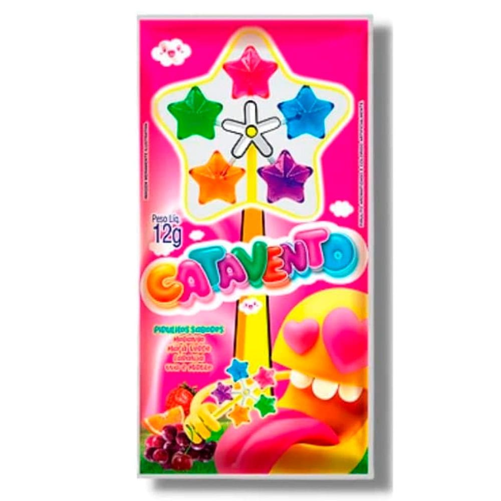 Pirulito Catavento Estrela Sabores 12g com 1 Unidade