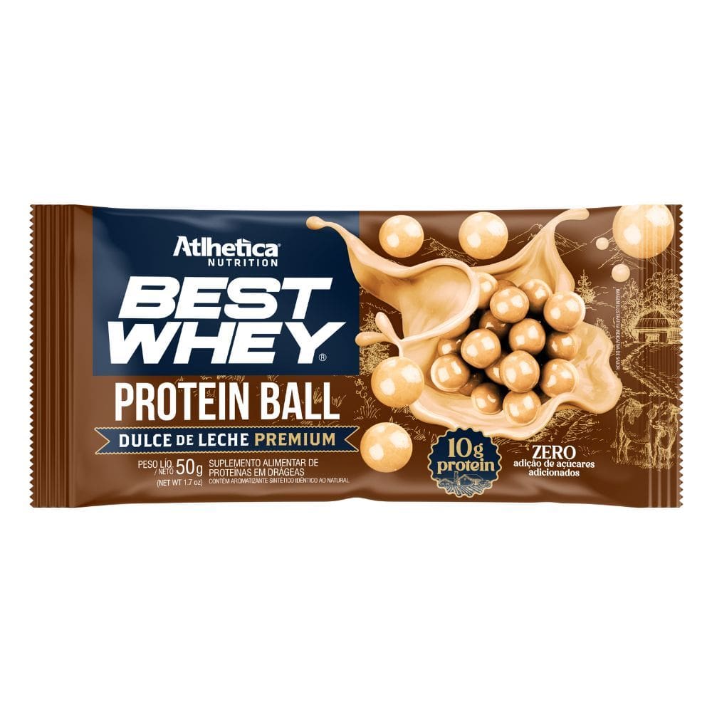 Best Whey Atlhetica Protein Ball 10g de Proteína Doce de Leite 50g