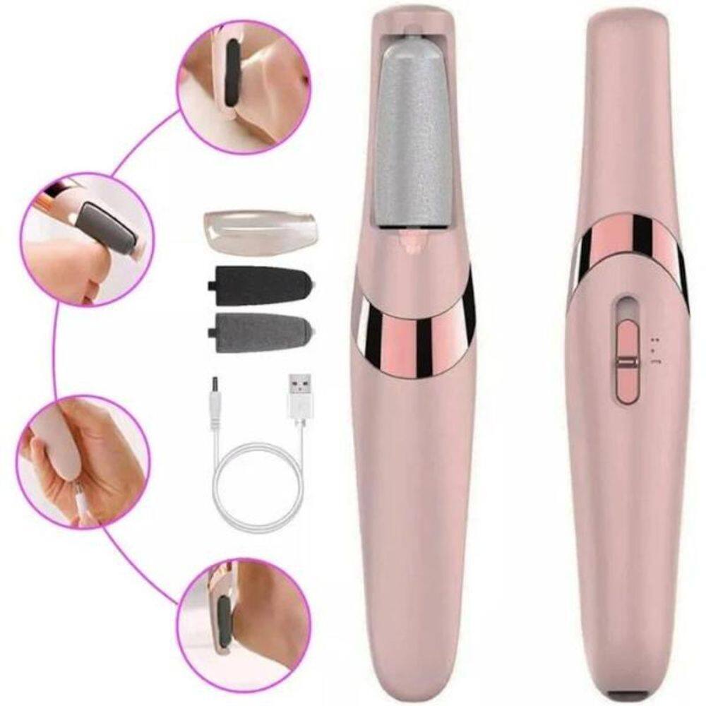 Lixadeira De Pe Eletrica Remove Calos Bateria Recarregável
