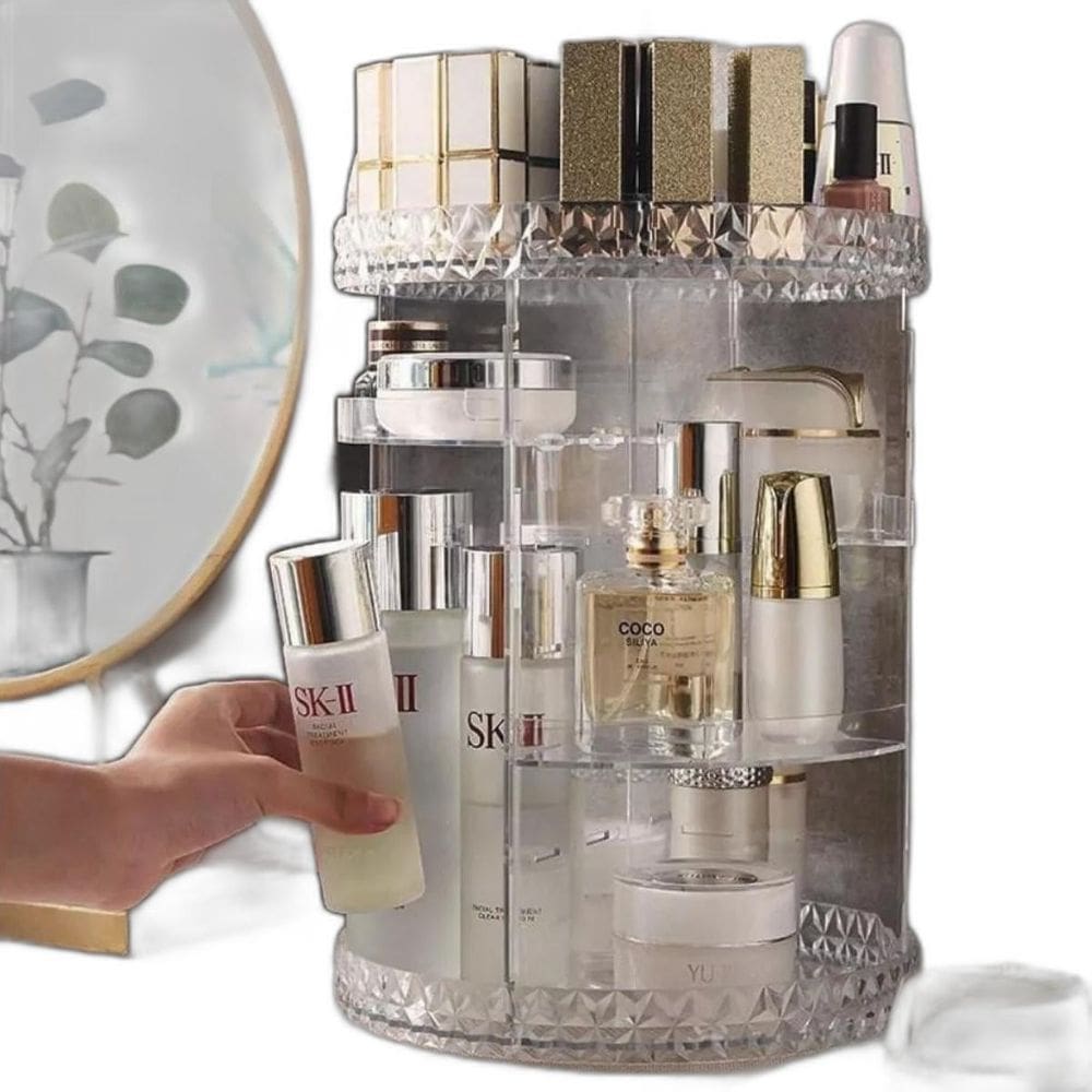 Porta Maquiagem E Cosméticos Acrílico Elegante Presente