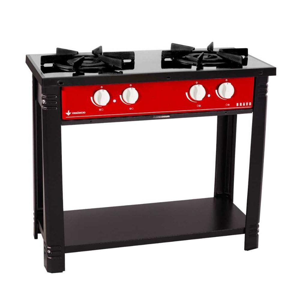 Fogão a Gás Bravo 2 Bocas Vermelho BR2BVR  - Venâncio