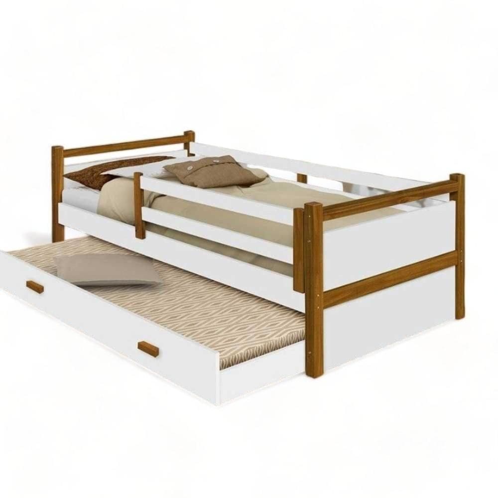 Cama Bianca Branco Mel Com Auxiliar