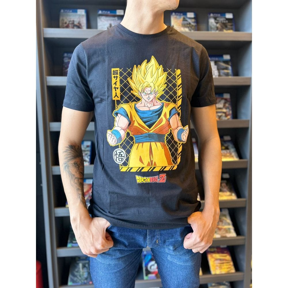 Camiseta Dbz Goku Ssj Preto M