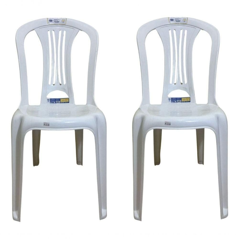 02 Und Cadeira Plastica Sem Braço Bistro Mor