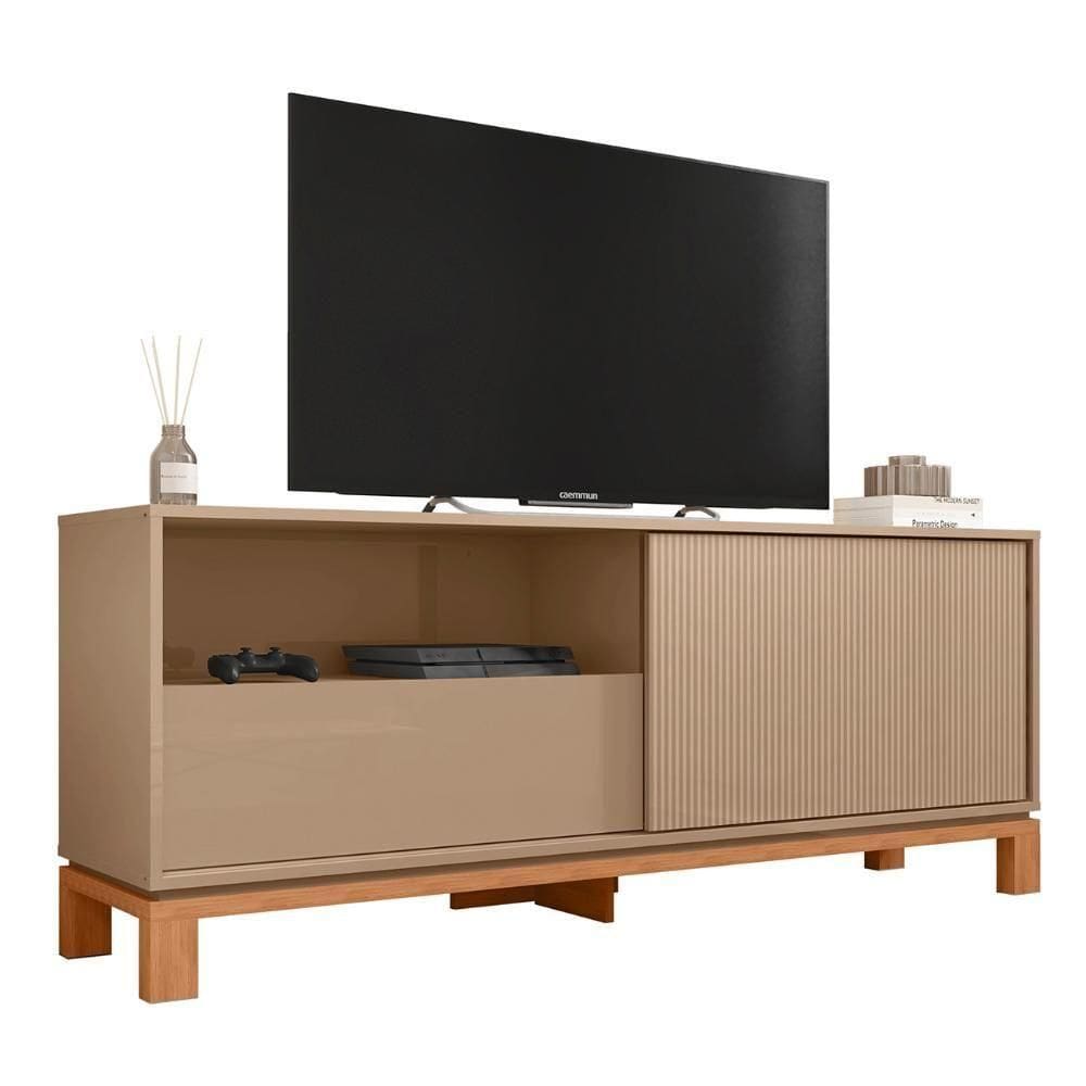 Rack Bancada Para 55 Pol 150cm Lucca Areia/freijó C01 - Mpozenato