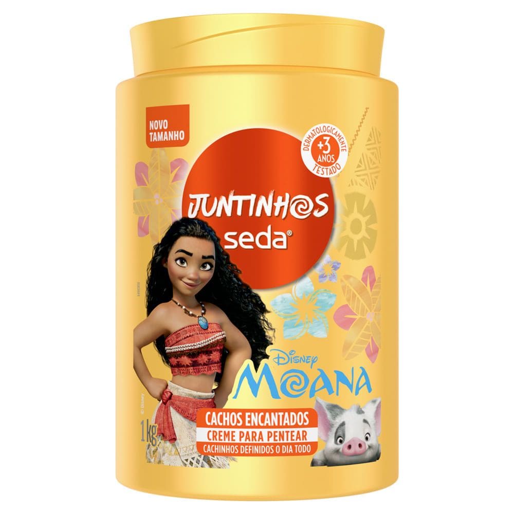 Creme para Pentear Seda Juntinhos Moana Cachos Encantados 3+ Anos 1Kg