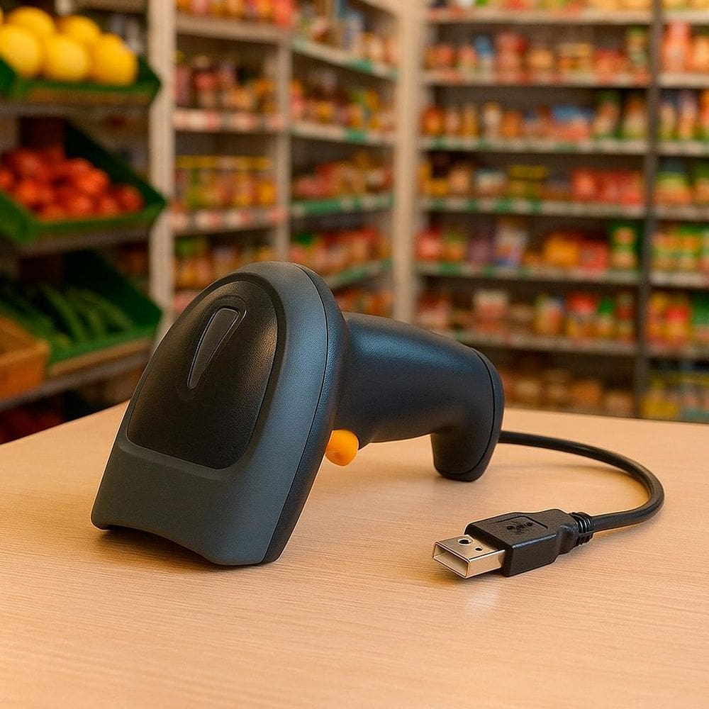 Leitor Código Barras Usb Rápido Para Lojas E Vendas