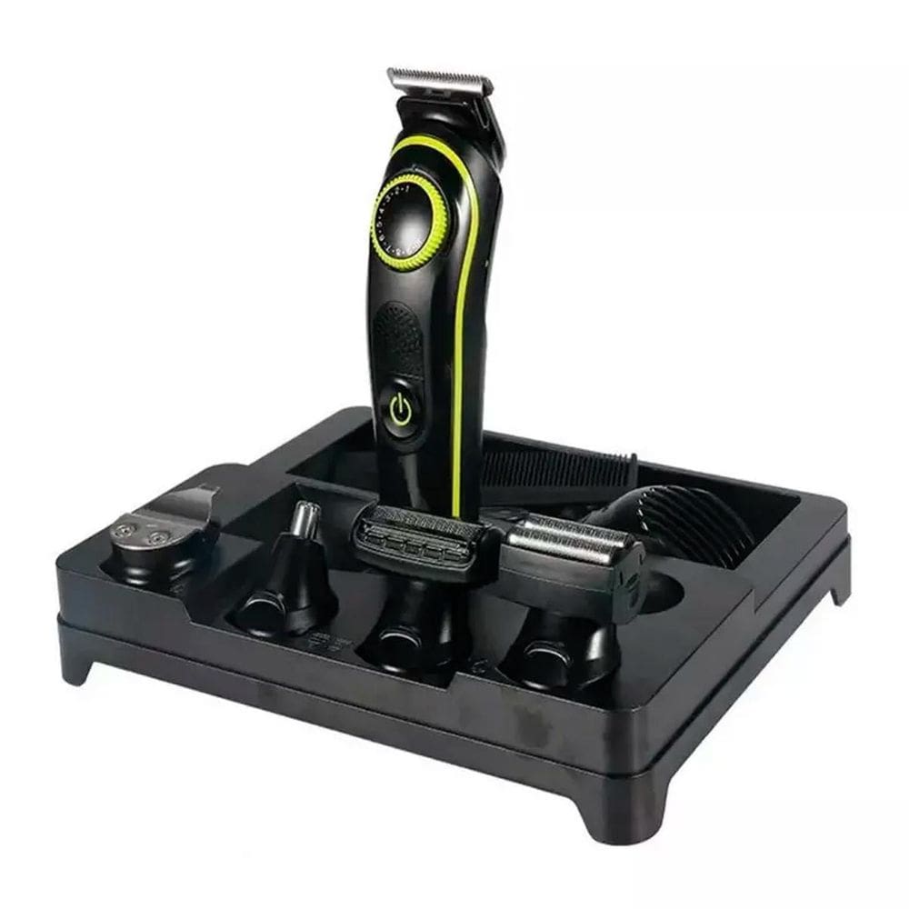 Barbeador Elétrico Portátil Kit Corte Nariz Corpo Barba