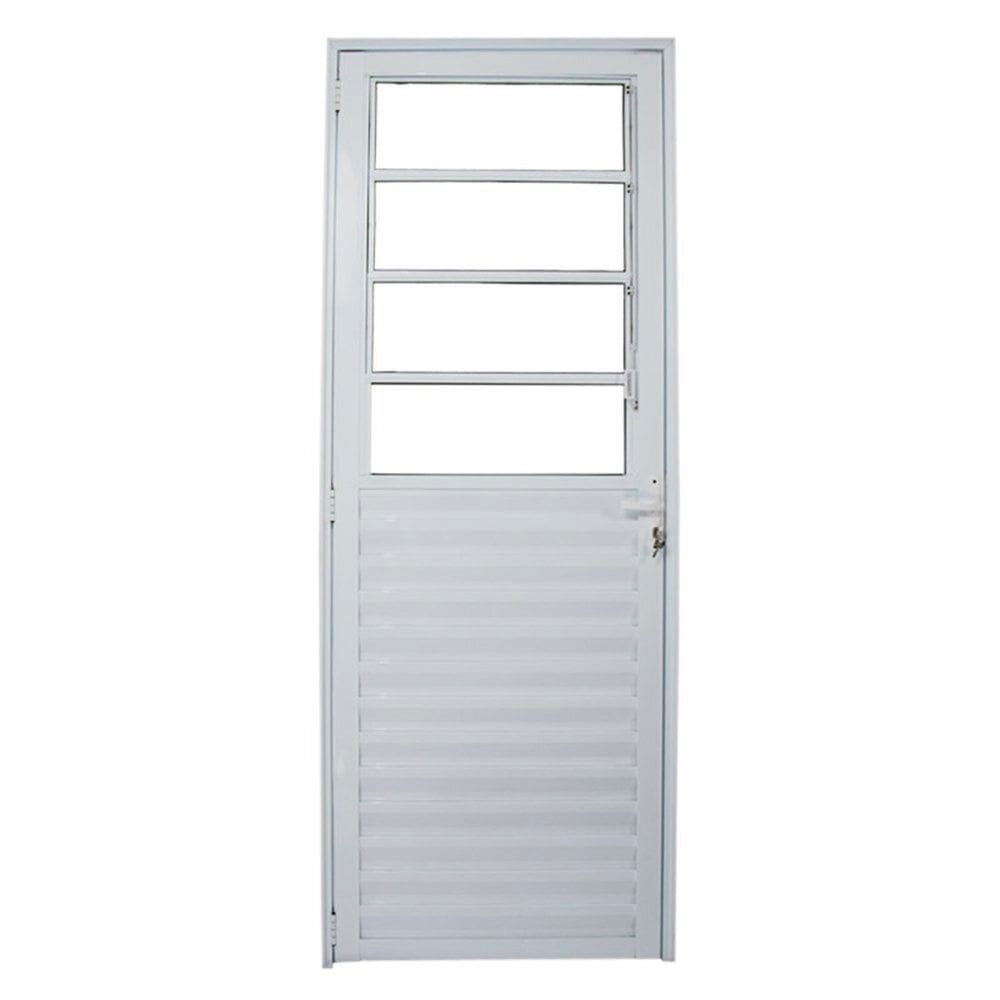 Porta Basculante Direita Vidro Mini Boreal 210x90cm Ecosul Esquadrisul