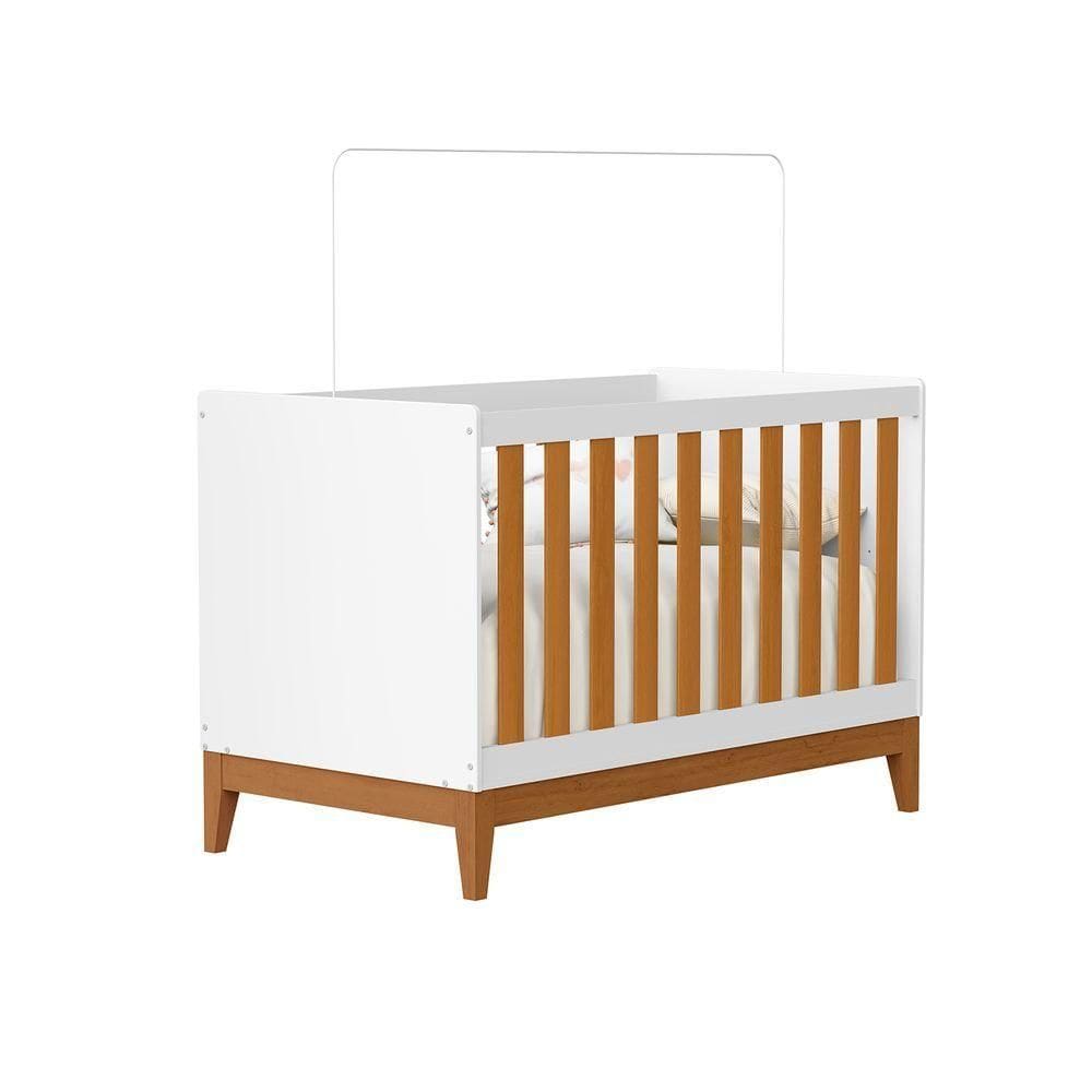 Berco Americano Para Quarto Flip Branco Com Sanava