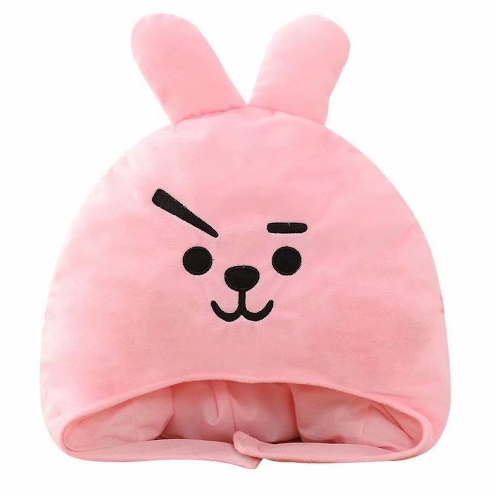 Chapéu de pelúcia de pelúcia Kpops para crianças rosa 33x33cm