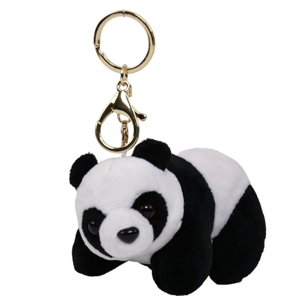 Pingente de chaveiro de boneca de pelúcia Panda 10,5 cm