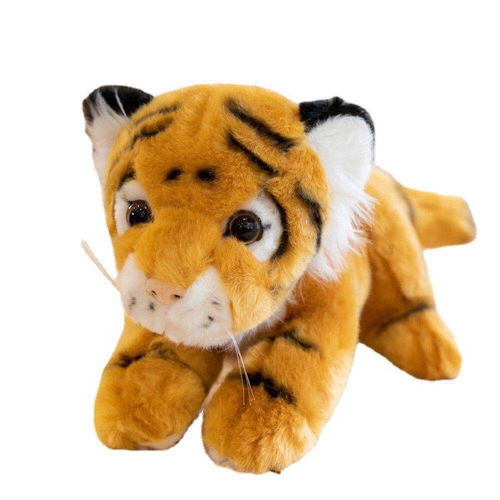Simulação de brinquedo de pelúcia Tiger Cartoon Brown Girl 15cm