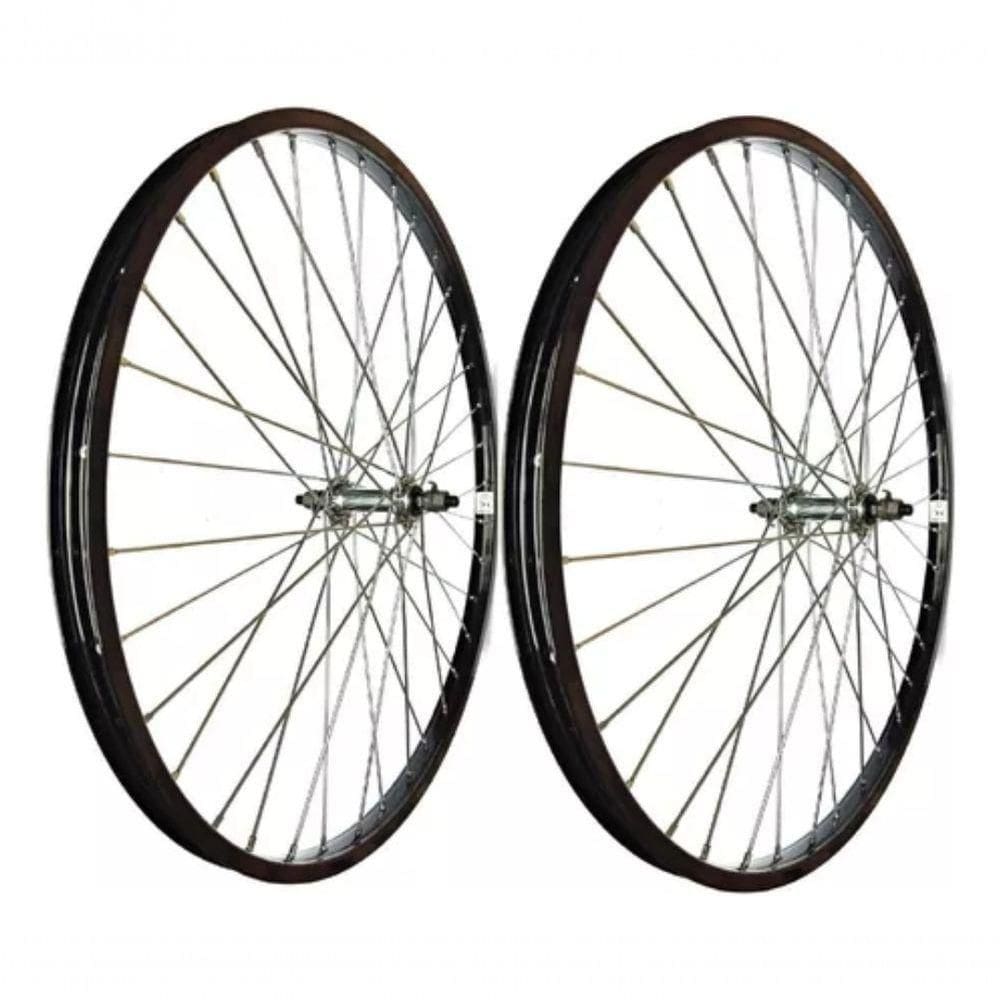 Par Rodas Preto Alumínio P-bike Aro26 X 1.9 Raio Grosso