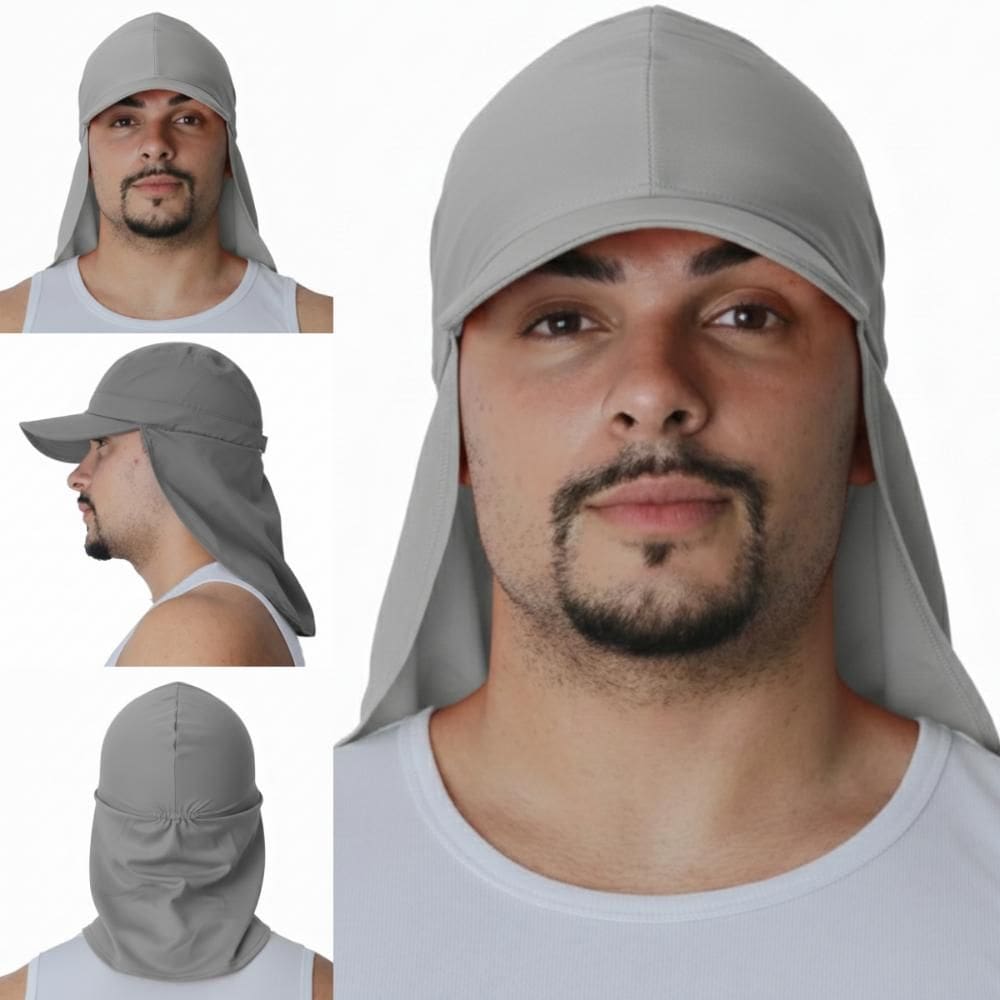 Kit 5 Touca de Soldador Brim Legionário Com Aba Proteção Solar Maicol