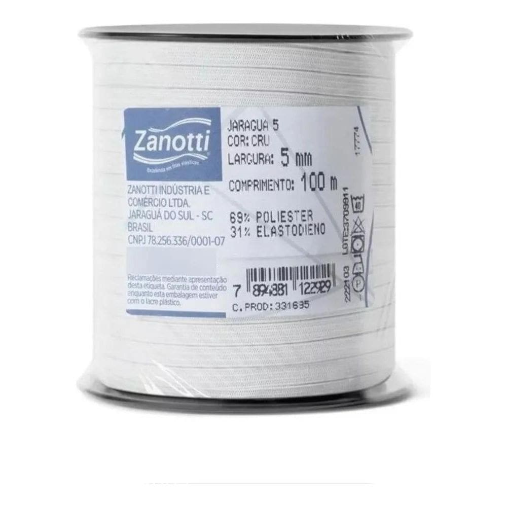 2X Elastico Chato Zanotti  5Mm Para Costura -100 Met
