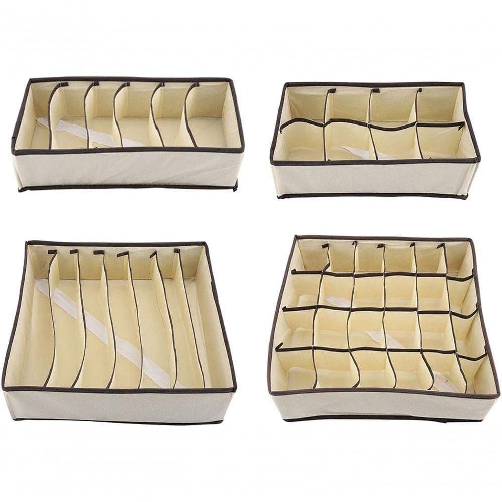 Organizador Colmeia 4 Unidades Para Roupas íntimas Kit Multi