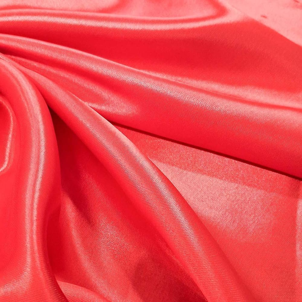 Tecido Cetim De Seda Charmeuse - Cores Lisas - Rolo 5 Metros