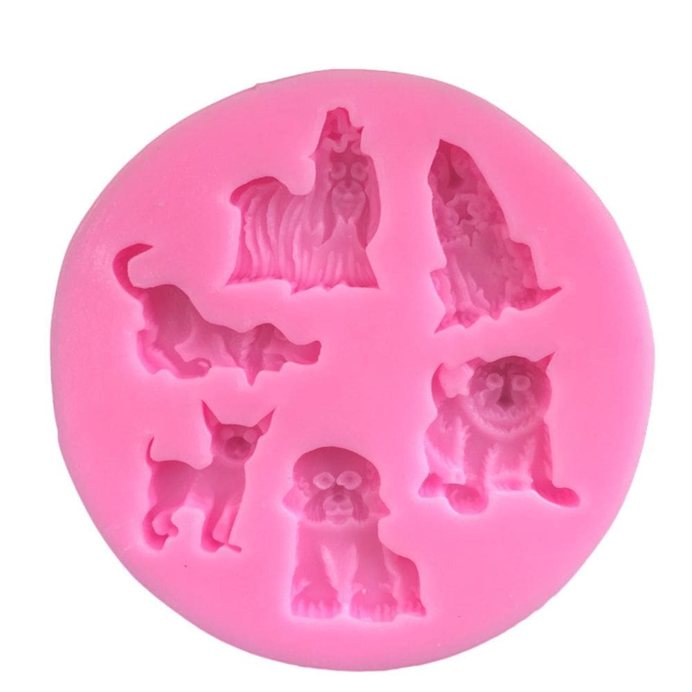 Molde Silicone Pet Cachorro Cachorrinho Poodle Lhasa Cocker