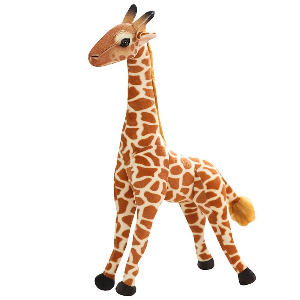 Boneca de pelúcia emulada girafa de 30 cm em algodão e pelúcia