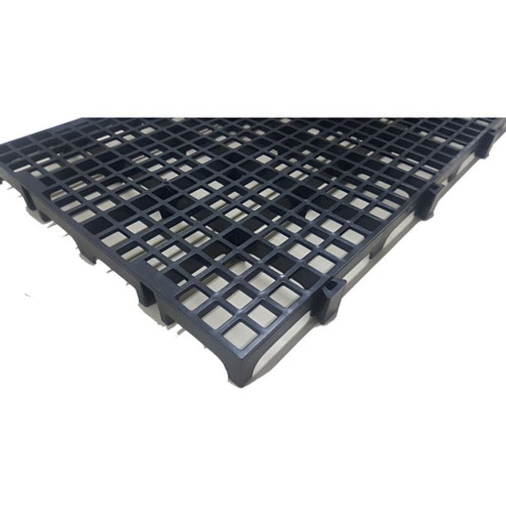 12Pçs Palete Estrado Plástico Preto 2,5X25X50Cm Pallet Piso