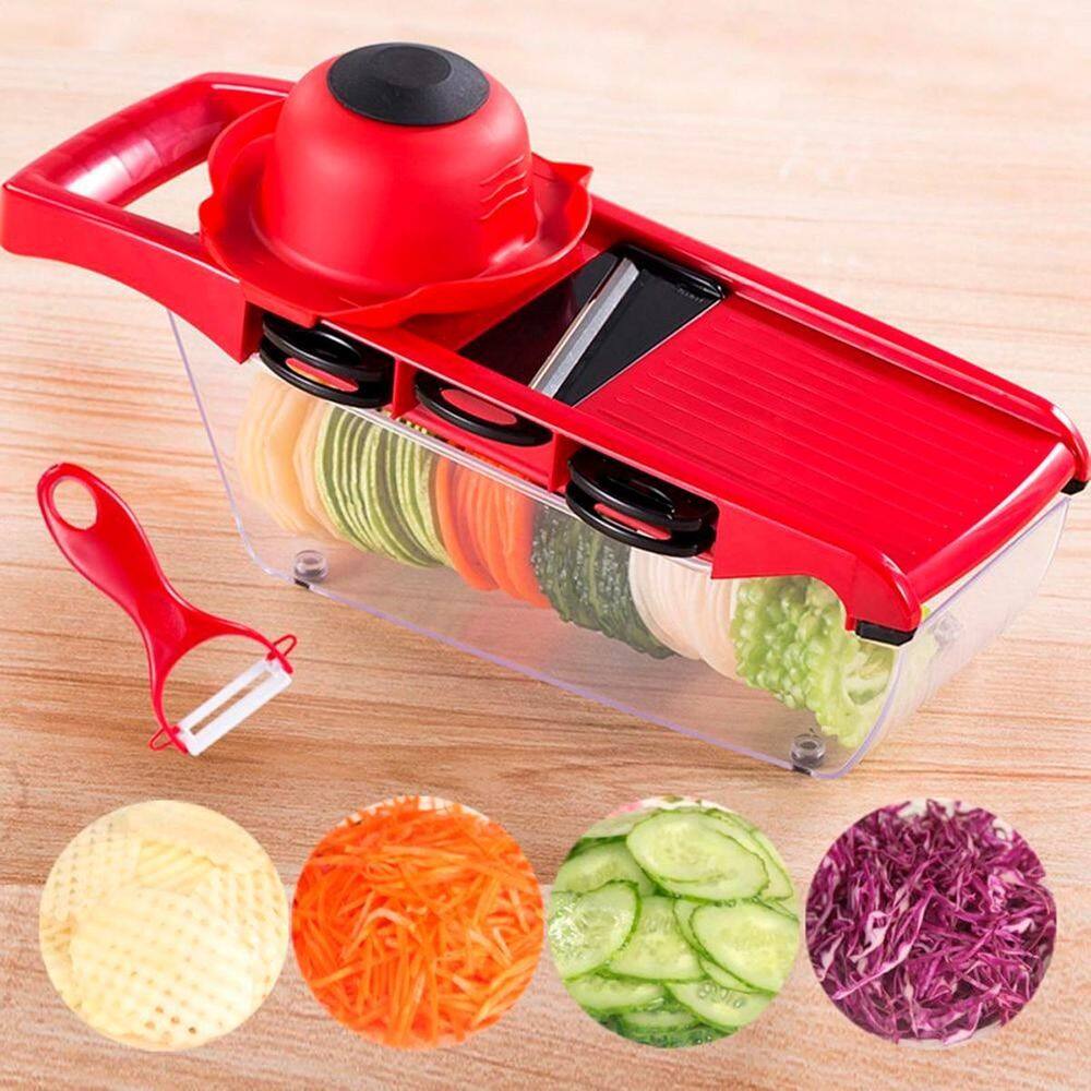 Mandolina 10 Em 1 Para Fatiar E Ralar Frutas E Legumes
