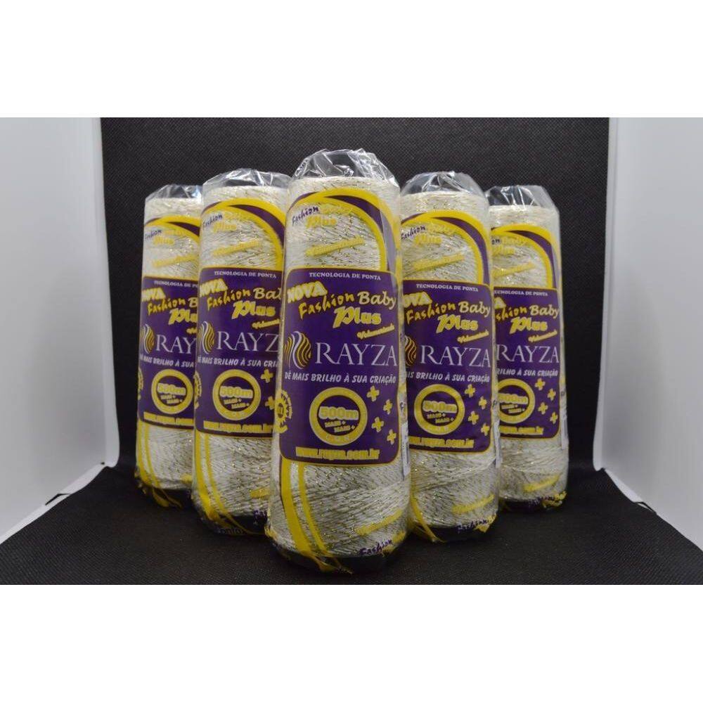 Linha Rayza Fashion Plus Ouro Baby Fina-Branca Ouro