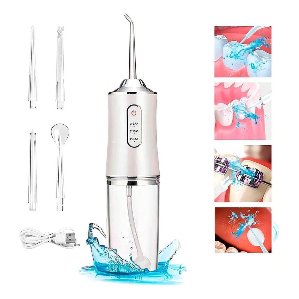 Lavador Dental Elétrico Bivolt Limpeza Prótese Gengiva E