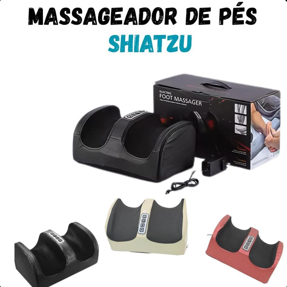 Massageador De Pés Shiatsu Relaxamento Imediato