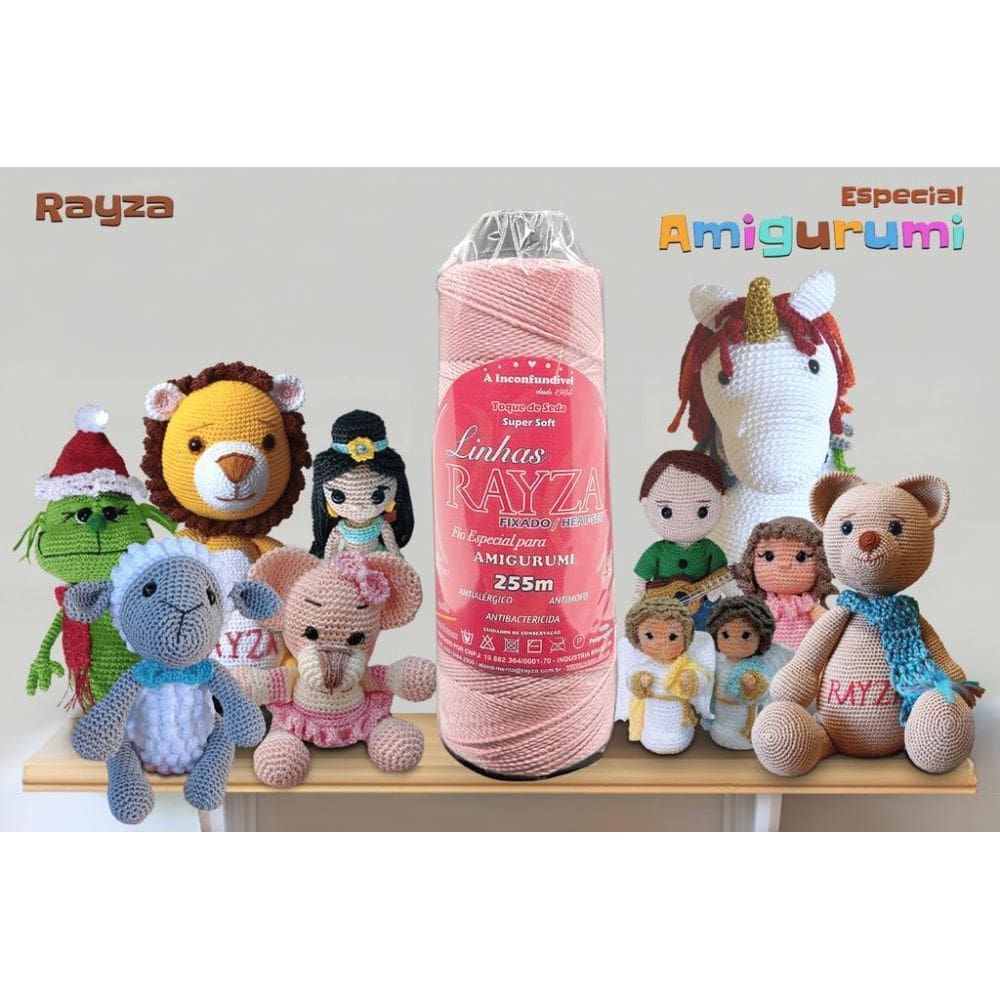 Linha Rayza Ideal Para Amigurumi - Cor 095 Rosa Seco