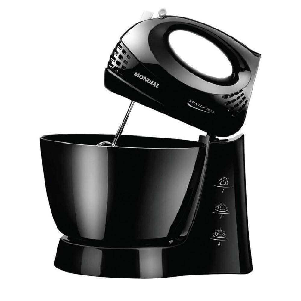 Batedeira com Pedestal Mondial Prática Preta 400w 220v