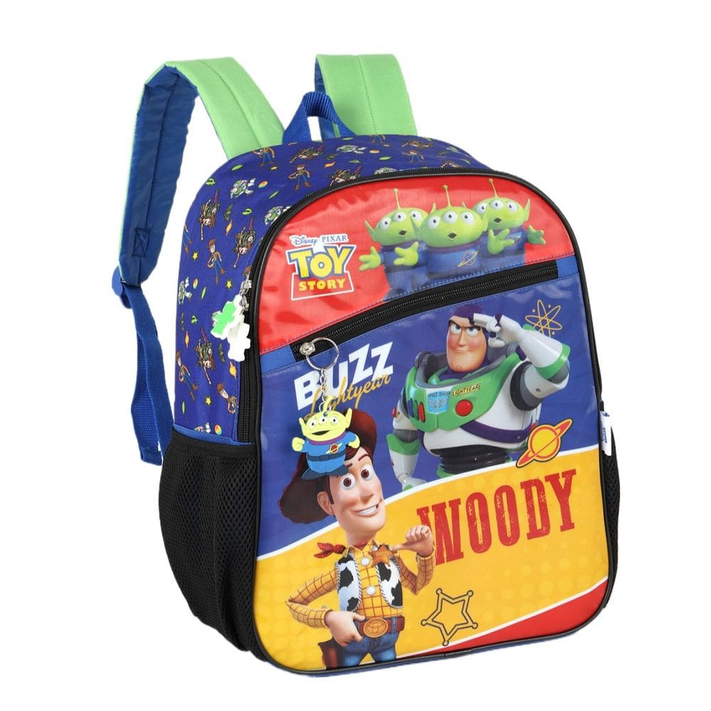 Mochila Costas Alça Luxcel Toy Story Preto Escolar Infantil