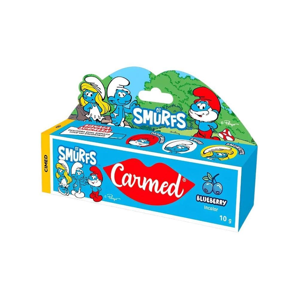Carmed Smurfs Hidratante Labial 10G Blueberry