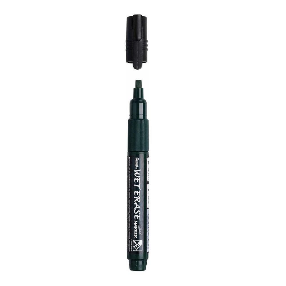 Marcador Giz Liquido Wet Erase Preto Pentel