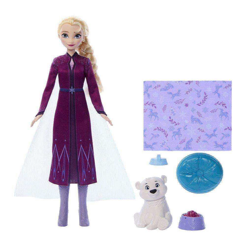 Boneca Disney Frozen Elsa Com Bebe Urso Jfg16