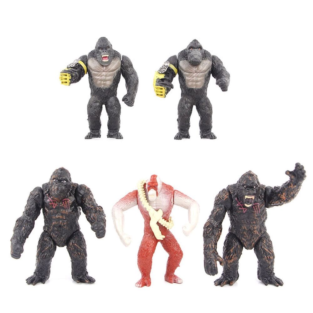 Brinquedo de boneco de anime colecionável Kings Kongs God-zillas 8 cm