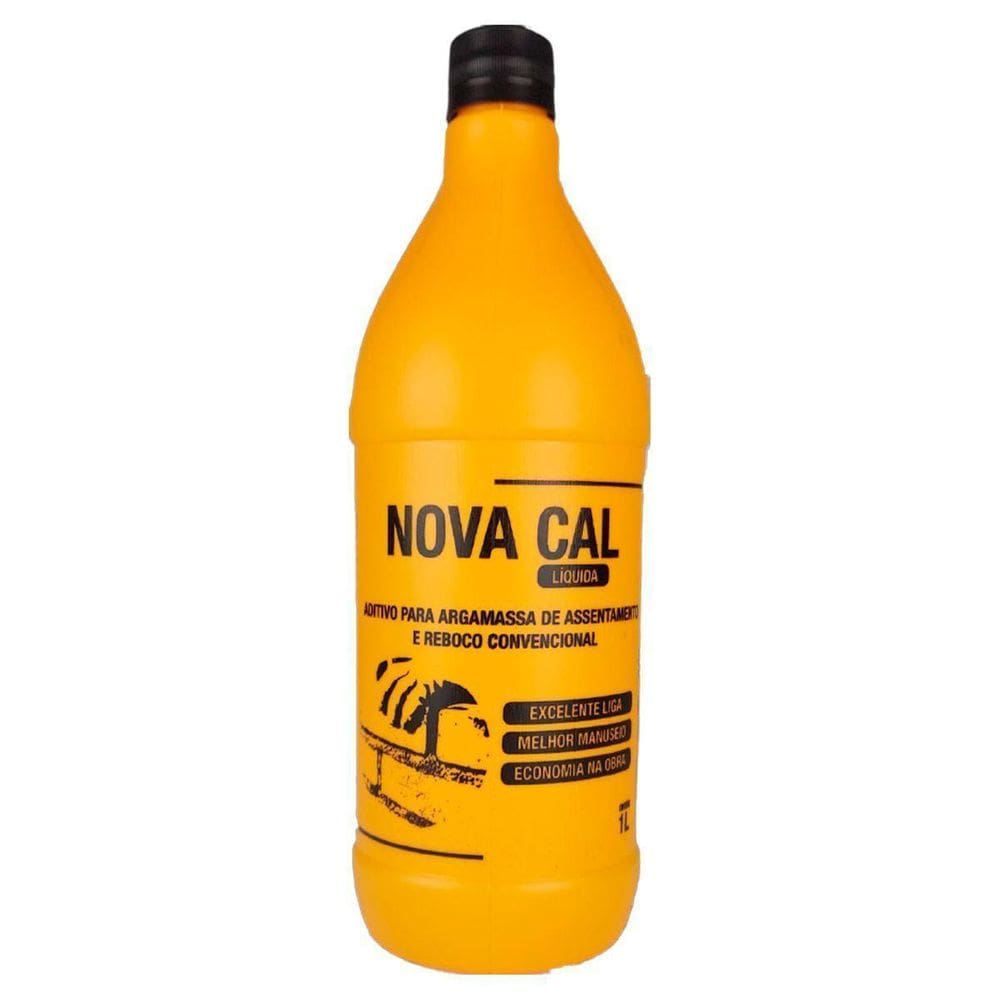 Cal Liquida 1 Litro Reboco Aditivo Plastificante